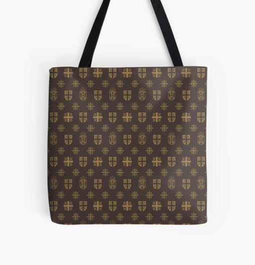 Serbian Designer Monogram Tote Bag
